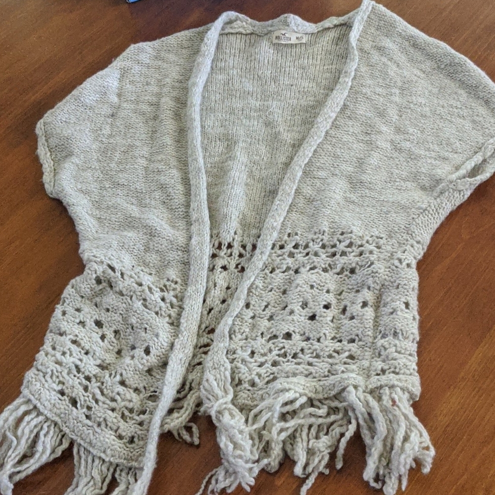 Hollister crochet cardigan